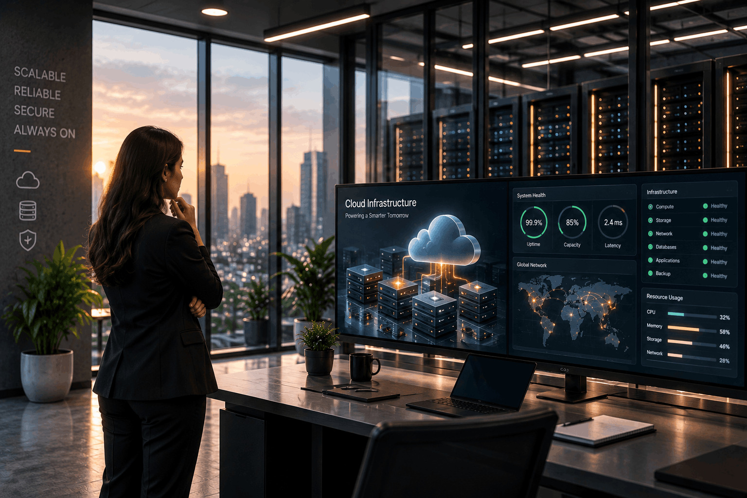 Cloud and data center infrastructure supporting enterprise workloads